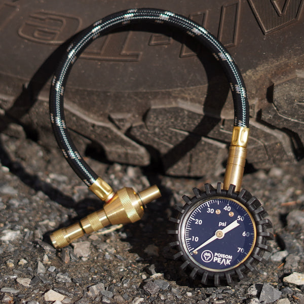 Rapid Air Tire Deflator Off-Road Pressure Gauge 75psi